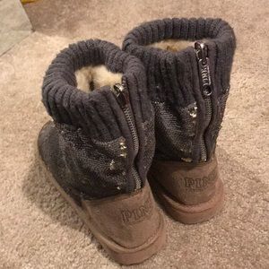 PINK Victoria Secret Bling Sequins Bootie